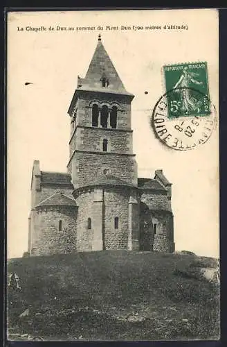 AK Dun, La Chapelle de Dun au sommet du Mont Dun