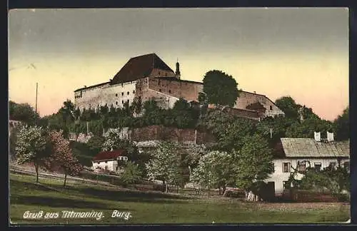 AK Tittmoning, Blick auf die Burg
