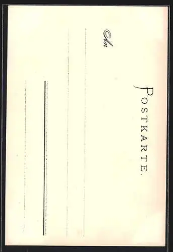 Lithographie Ulm / Donau, Partie am Metzgerthurm