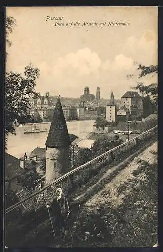 AK Passau, Altstadt mit Niederhaus