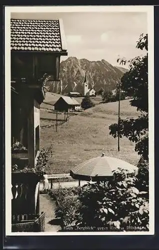 AK Tiefenbach b. Oberstdorf, Pension-Haus Bergblick von G. Reizlein