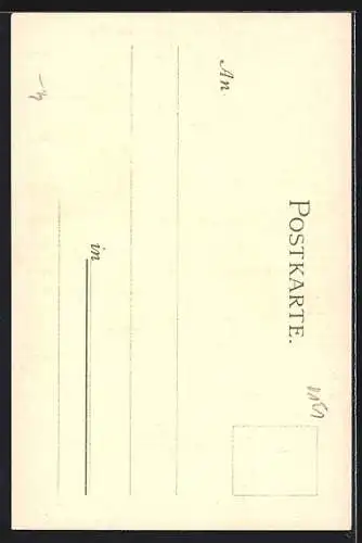 Künstler-Lithographie K. Mutter: Nürnberg, Bratwurtsglöcklein
