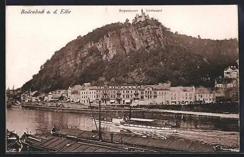 AK Bodenbach a. d. Elbe, Bergrestaurant Schäferwand