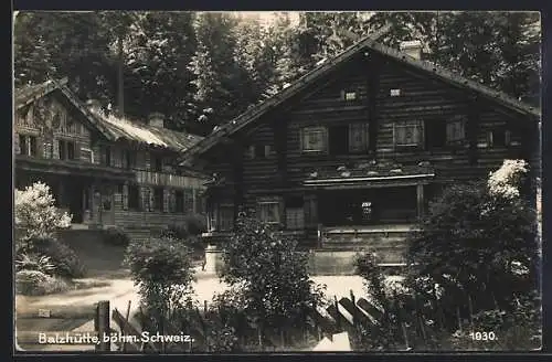 AK Dittersbach /Böhm. Schweiz, Balzhütte