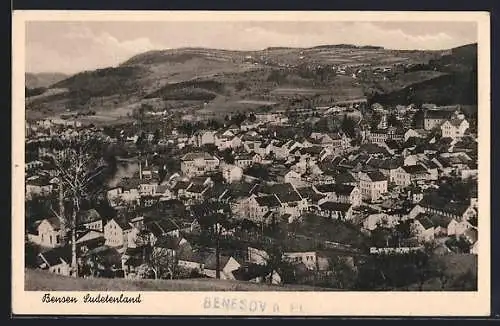 AK Bensen /Sudetenland, Panorama