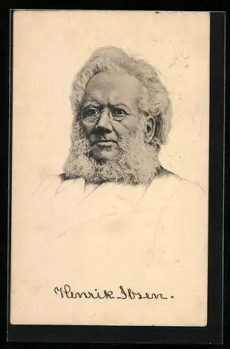 AK Henrik Ibsen, norwegischer Dichter