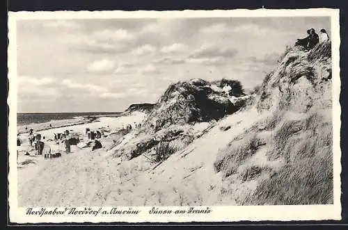 AK Norddorf a. Amrum, Nordseebad, Dünen am Strand