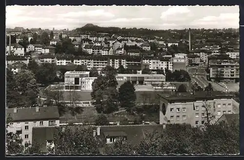 AK Pforzheim /Schwarzwald, Teilansicht mit Blick zum Reuchlinghaus