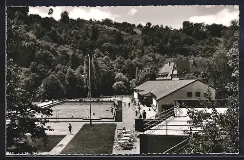 AK Pforzheim /Schwarzwald, Schwimmbad