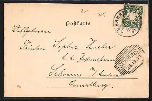 AK Nürnberg, Teilansicht mit Strassenpartie