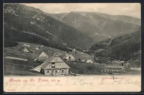 AK St. Peter / Schwarzwald, Gasthaus Buchberger