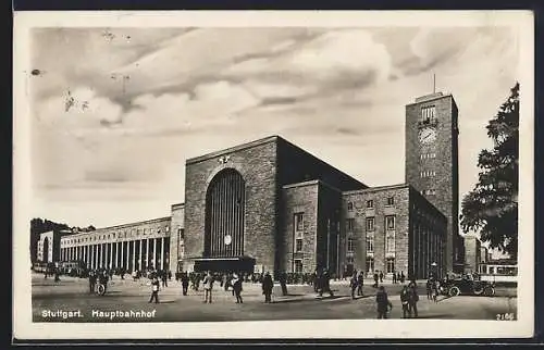 AK Stuttgart, Partie am Hauptbahnhof