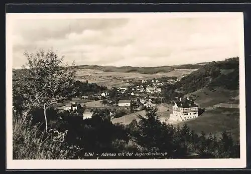 AK Adenau /Eifel, Teilansicht mit der Jugendherberge