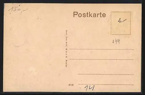 AK Hof i. Bay., Totalansicht vom Theresienstein mit Strassenpartie