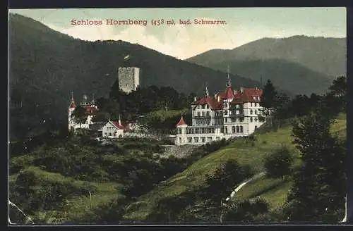 AK Hornberg /Bad. Schwarzwald, Schloss-Hotel