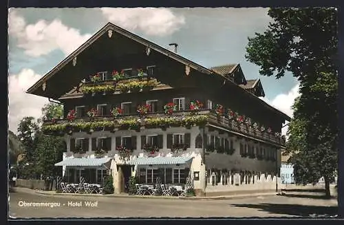 AK Oberammergau, Hotel Wolf