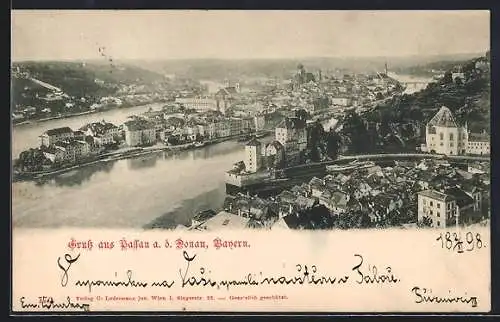 AK Passau a. d. Donau, Teilansicht