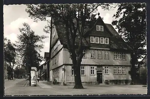 AK Clausthal-Zellerfeld /Harz, Bergapotheke mit Strassenpartie