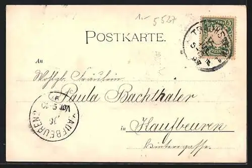 AK Traunstein, Totalansicht aus der Vogelschau