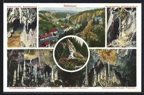 AK Hermannshöhle, Kristalkammer, 8000 jährige Säule, Baumannshöhle, Höhlenbär, grosser Wasserfall