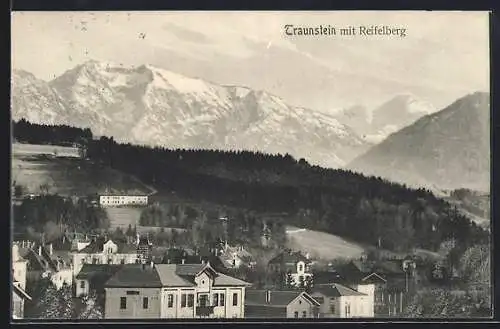 AK Traunstein, Teilansicht mit Reifelberg