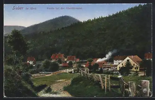 AK Sieber im Harz, Partie bei der Oberförsterei