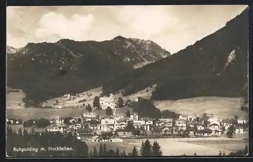 AK Ruhpolding, Gesamtansicht mit Hochfellen