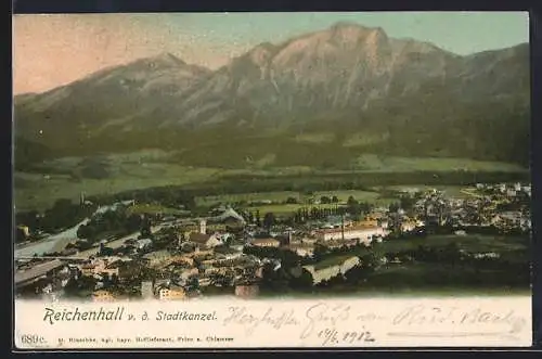 AK Reichenhall, Ortsansicht von der Stadtkanzel