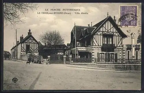 AK Le Theil-sur-Husine, Villa Abadie