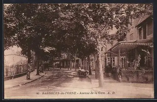 AK Bagnoles de l`Orne, Avenue de la Gare