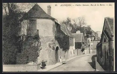 AK Alencon, Vieilles Maisons, Rue de la Barre