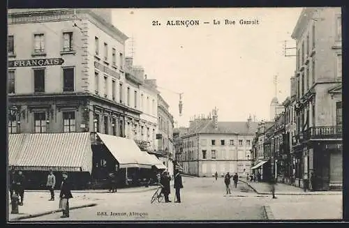 AK Alencon, La Rue Gazault