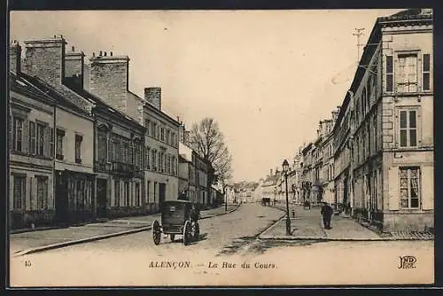 AK Alencon, La Rue du Cours