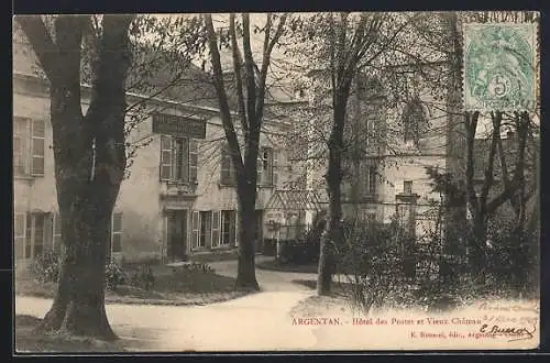 AK Argentan, Hotel des Postes et Vieux Chateau