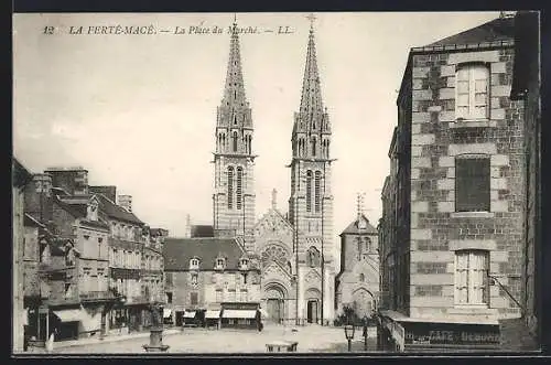 AK La Ferte-Mace, La Place du Marché