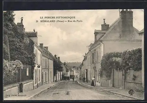 AK Rémalard /Orne, Rue de Paris