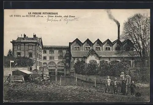 AK Le Theil-sur-Huisne, Usine Abadie, cote Ouest