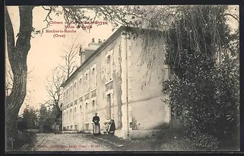 AK Moulins-la-Marche, Chateau de La Ferrière-au-Doyen, Route de Laigle à Moulins-la-Marche