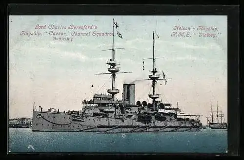 AK Kriegsschiff Caesar, Lord Charles Beresford`s Flagship, Channel Squadron