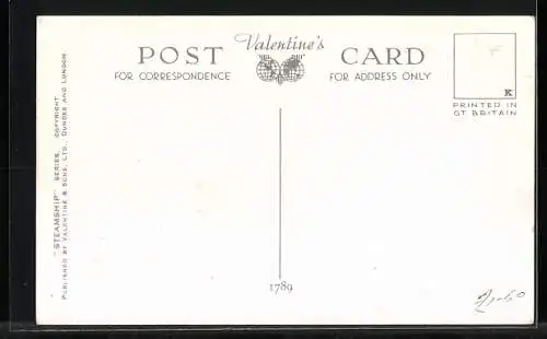 AK Passagierschiff RMS Mauretania, Cunard White Star Line