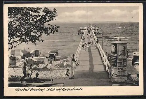 AK Niendorf, Ostseebad, Blick auf die Seebrücke