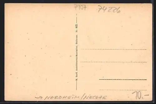 AK Nordheim /Neckar, Teilansicht