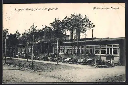 AK Königsbrück, Truppenübungsplatz, Militär-Kantine Hempel