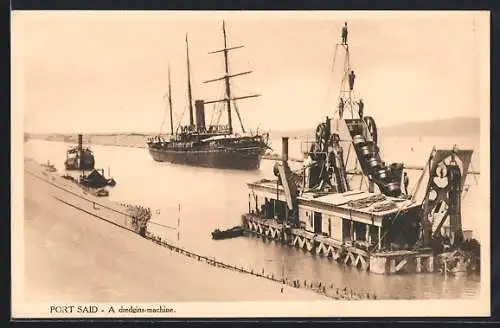 AK Port Said, une draque, une dredgins-machine, Passagierschiff