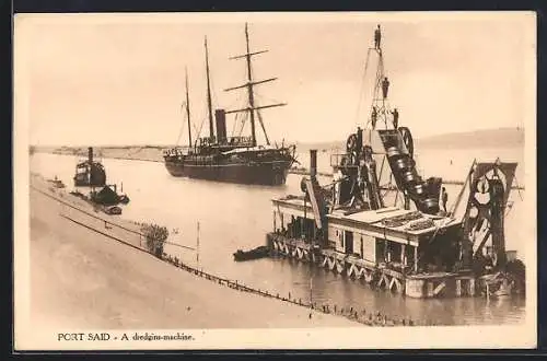 AK Port Said, une draque, une dredgins-machine, Passagierschiff