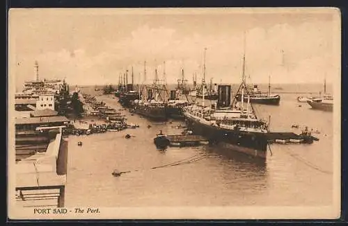 AK Port Said, The Port - Hafen