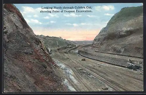 AK Culebra, Looking North through Culebra Cut, showing point of Deepest Excavation