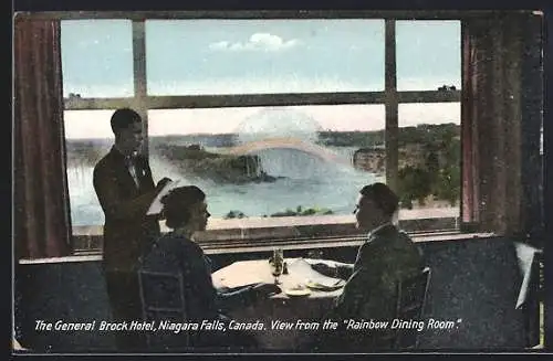 AK Niagara Falls, The General Brock Hotel, view from the Rainbow Dining Room