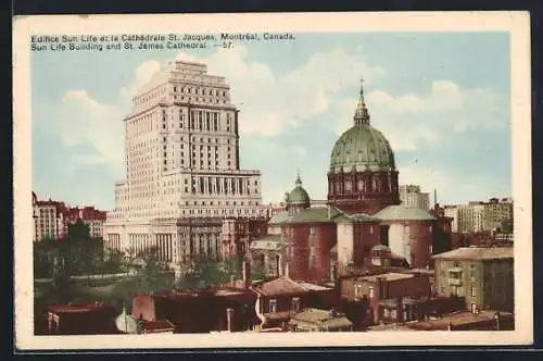 AK Montréal, Sun Life Building and St. James Cathedral