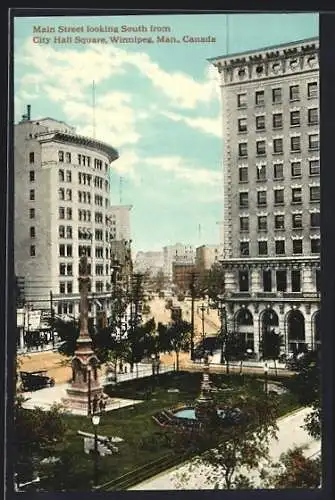 AK Winnipeg /Man., Main Street looking South from City Hall Square